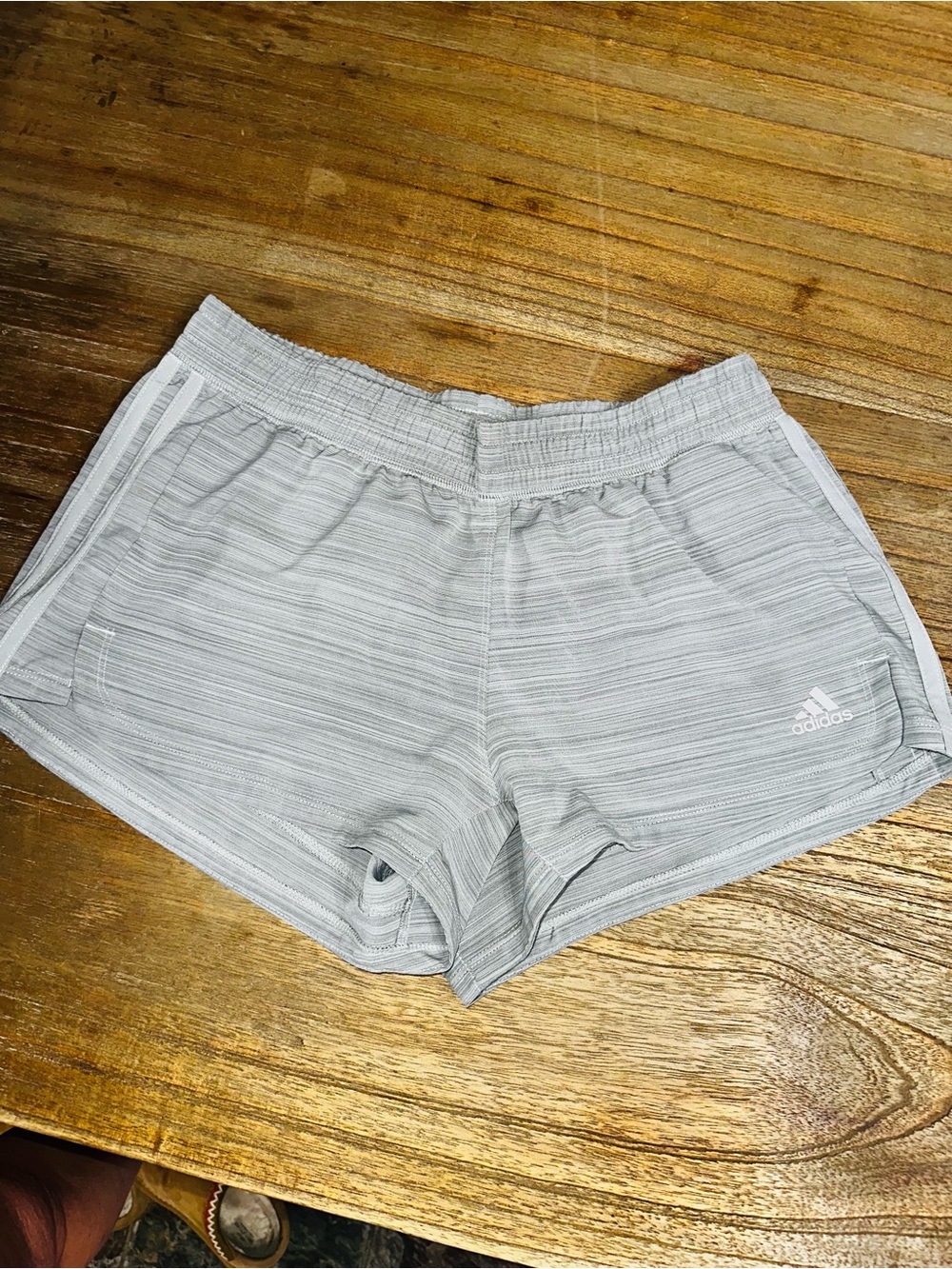 Adidas Aeroready Womens 3” 
Light Gray Athletic Shorts Sz: Medium